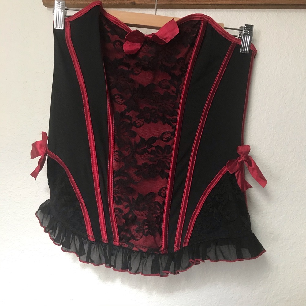 Black and Red Torrid Bustier